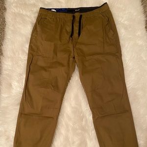 Plugg Stretch jogger pants | Desert camel